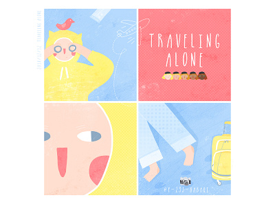 Travel alone ui 插图 设计