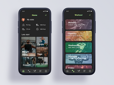 Fitness Tracker App fitness app ios design mobile app sketch ui ui ux ui deisgn ux ui design workout tracker