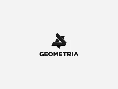 Geometria logo angle black geometric geometry icon logo monogram typo typography vector white
