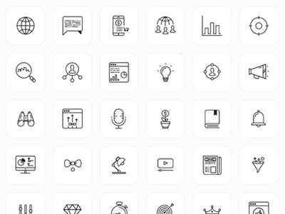 SEO Icons design icon seo icons vector