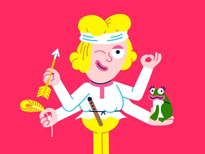 Google Illustration character fairy tale folk folk hero folklore frog fun google guy hero illustration ivan ivan the fool lucky guy national russia russian russian fairytale shiva