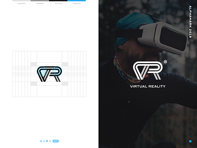 VR Logo branding logo logo design logo mark monogram v logo vector vr logo vr monogram