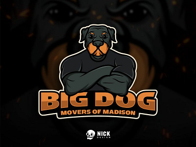 Big Dog Logo animals branding character design design dog esport logo esports esports mascot gaming gaming logo hipster illustration logo mascot sport branding sport logo sports streamer twitch vector