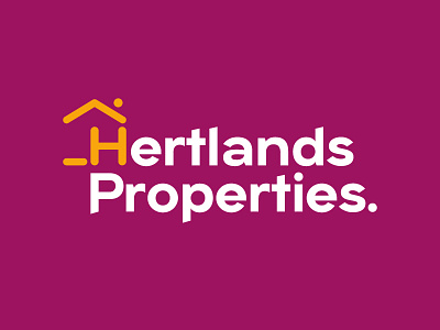 Hertlands Properties Logo brand branding design logo vector