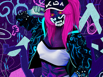 Kda Akali akali fanart kda leagueoflegends lol realism videogame