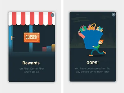 Popups dialogue popup prize reward ui