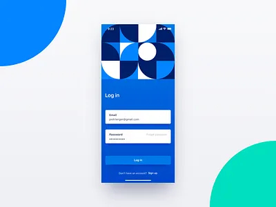 Login app dailyui design field form login ui uxd