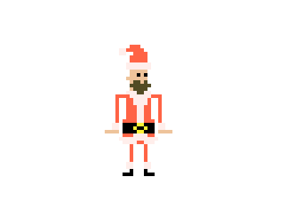 Bot says "Merry Xmas!" animation chatbots greetings pixel art xmas