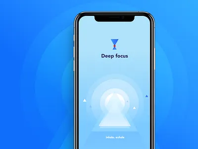 Daily Ui 93: Splash Screen app challenge daily ui design focus illustration interface meditation minimal mobile splash screen ui ui ux vector