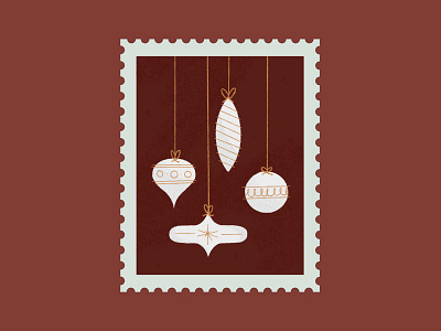 Oh, Christmas Tree christmas christmas tree illustration mid century modern oracle ornaments retro stamps winter