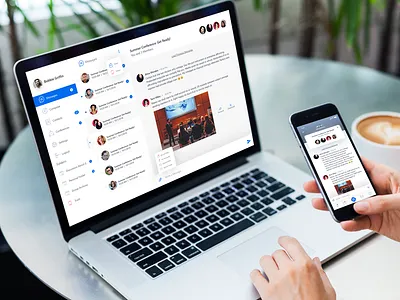 Business Media Platform (Responsive) app branding design flat illustration minimal typography ux design ux process visual design web website