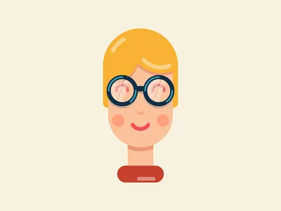 Anabelle character design face flat flatdesign girl graphic icon illustration illustrator vector woman