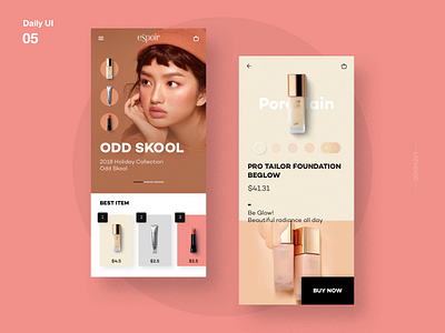 Daily UI_05_espoir beauty cosmetic makeup ui