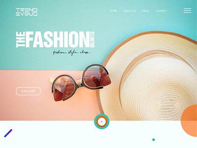 Fashion world creative creative design design dribbble ui web