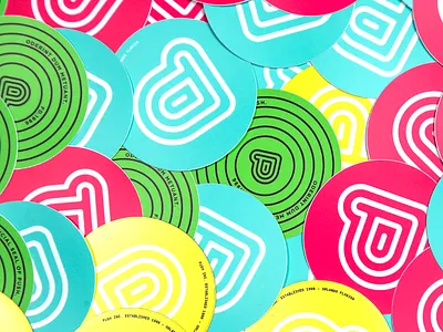 Master P green icon logo magenta magnet mark outline p sticker pack sticker set stickermule stickers yellow