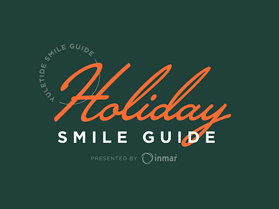 Holiday Smile Guide christmas design holiday logo script