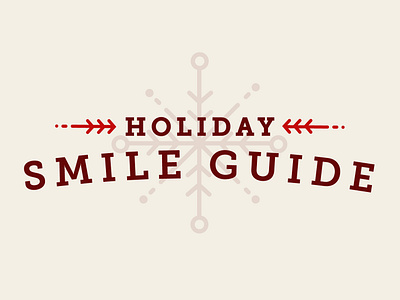 Holiday Smile Guide Title Treatment christmas corporate holiday illustration snowflake winter
