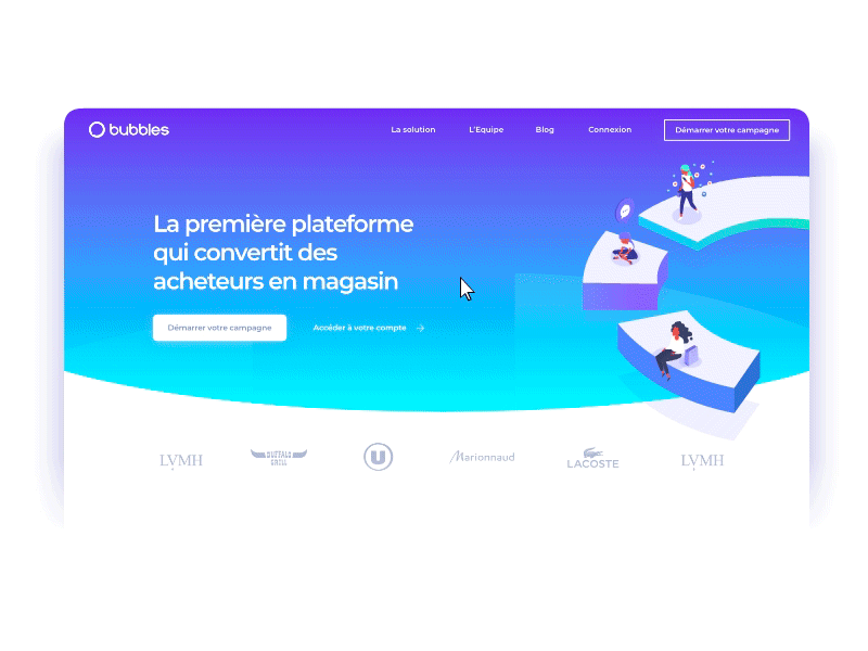 Website branding illustration ui