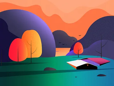 Nature design illustration inspired nature vector