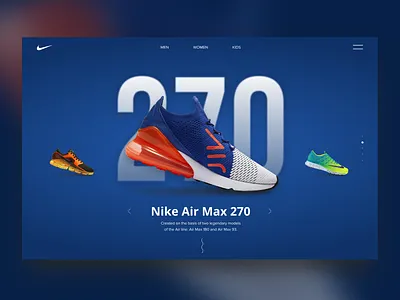Nike Air Max branding design design ui ux landing page minimal nike shoes store