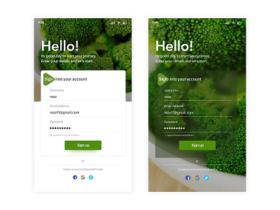 Sign up mobile app app design illustration ui ux