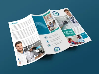 People Care Clinic Trifold Brochure brochure brochure mockup trifold brochure
