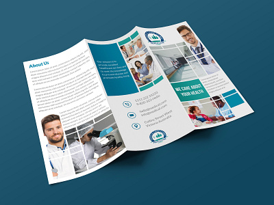 People Care Clinic Trifold Brochure brochure brochure mockup trifold brochure