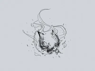 Fire Ball abstract art art design digital digital draw digital tablet doodle draw drawing fire graphic illustration ink photoshop photoshop art poster poster art sketch tatoo