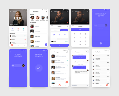 Mobile banking App animation app branding design flat minimal mobile ui uidesign ux ux design uxdesign