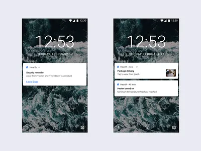 Daily UI - Day 21 - Home monitoring dashboard dailyui dailyui 021 home home app home automation home monitoring home monitoring dashboard lock screen notifications