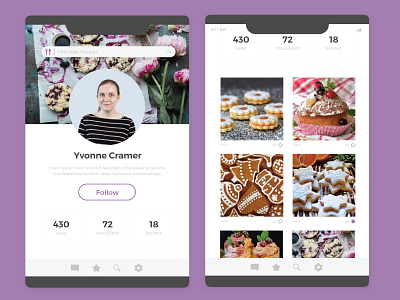 Daily UI | 006 app baking dailyui 006 design mobile ui ui challange user profile