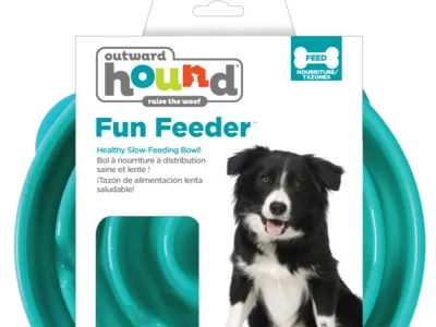 Outward Hound Teal Funfeeder Large Mockup branding mockup packaging photo editing silhouette