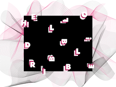 Hello Dribble! design hellodribbble invite vector vectorart