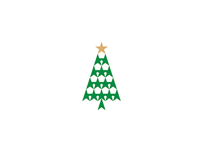 Merry Christmas christmas design geometry icon logo mark merry merrychristmas minimal pine star tree wish