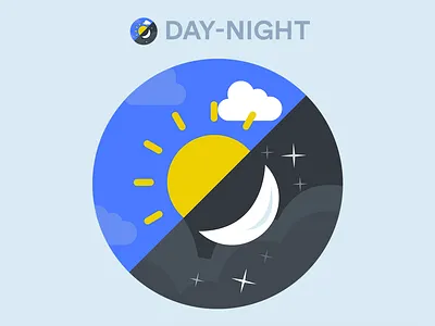 Day Night App Icon Design Concept android app concept day design icon moon night sun
