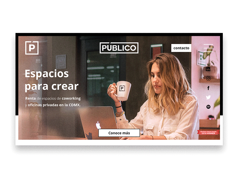 PÚBLICO - WebSite black white brand ui web ux ui design web website