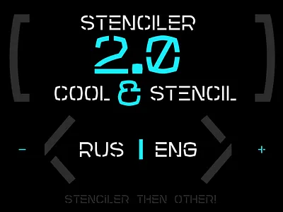 Stenciler Font | Latin | Cyrillic allcaps cyrillic font futuristic latin logotype poster sans serif stencil