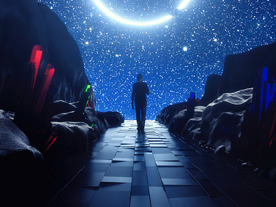 Dreamer design dream dreamer exterior light planet space space art