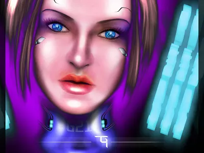 ANDROID C.H.I.C.K android art concept cyborg digital art digital illustration digital painting digitalart digitalartist drawing girl girl illustration illustration painting photoshop rendering robot sci fi scifi speed painting