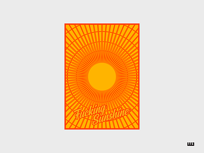 Fucking Sunshine affinity designer design poster sunshine vector