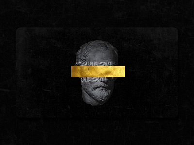 Magna Carta v2.0 adobexd album cover black black and gold cover art dark design god illustration monochrome sculpting sculpture simple sketch space symbol