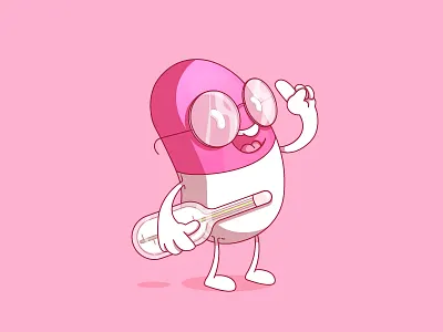 pill character illustration