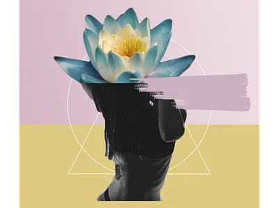 Breathe & Balance art collage breathe collage design graphics illustration photoshop yoga