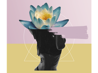 Breathe & Balance art collage breathe collage design graphics illustration photoshop yoga