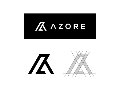 AZORE Logo apparel brand clothing fashion icon logo minimalist modern monogram