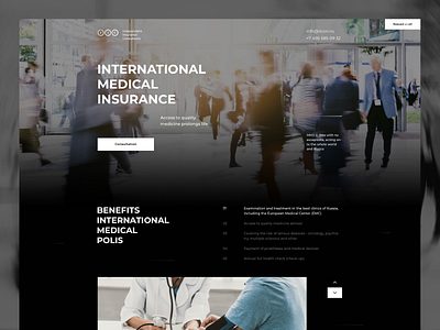 IIC back bussines design man onepage peoples polish ui ux web site