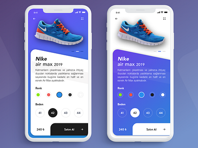 E-commerce App 2019 app app design art colors concept creative design flat interactive interface minimal mobile nike project sneakers sneakers app ui uidesign ux