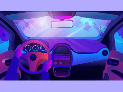 Illustration art car color colorful creative design flat illustration inspiration people spring vector