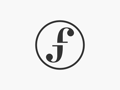 John Fisher Creative Monogram branding circle classic letterform letterforms logo moderrn monogram self branding serif type typography