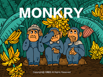 Monkey 2 design illustration